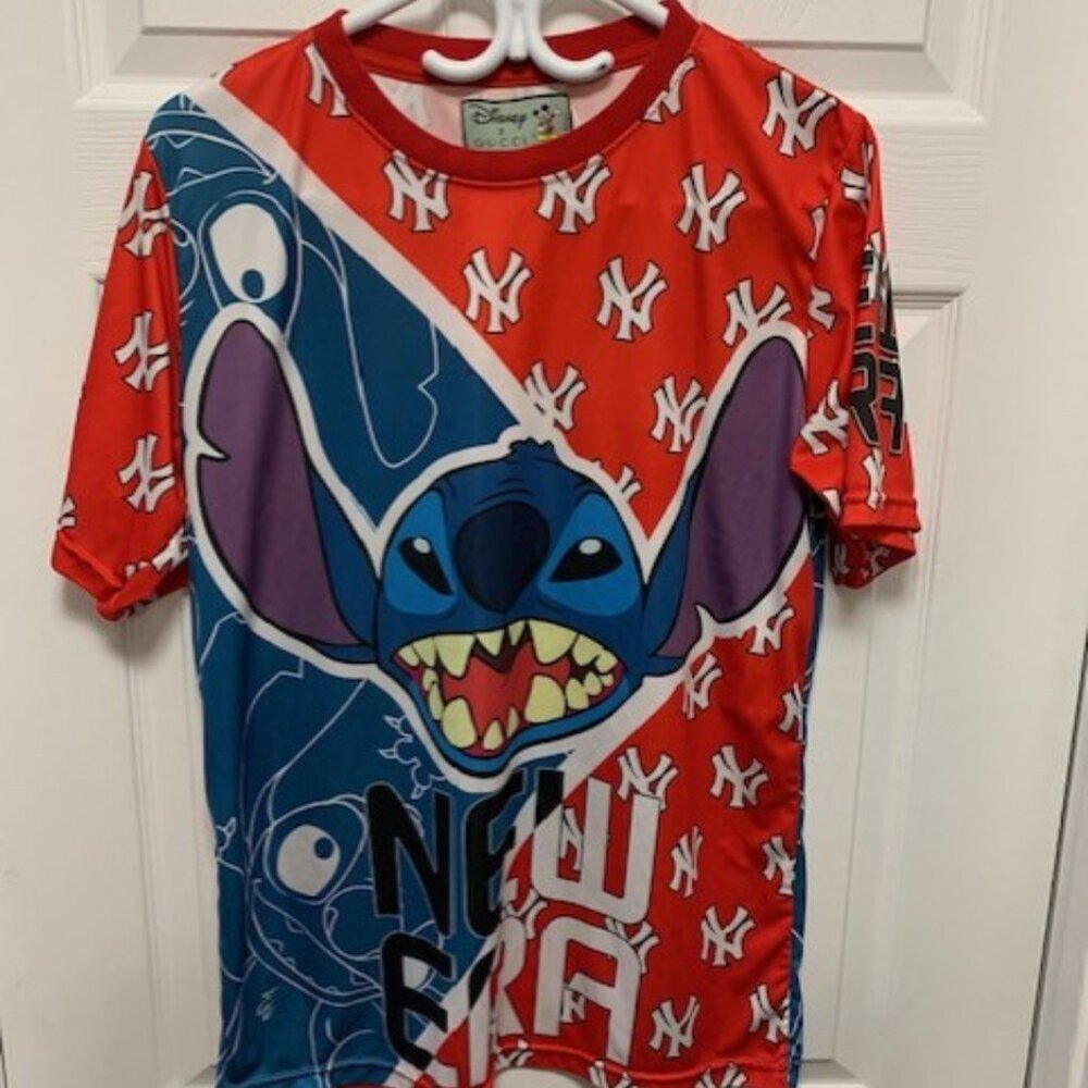 DISNEY "GUCCI" WOMENS  STITCH SHIRT (LARGE)
